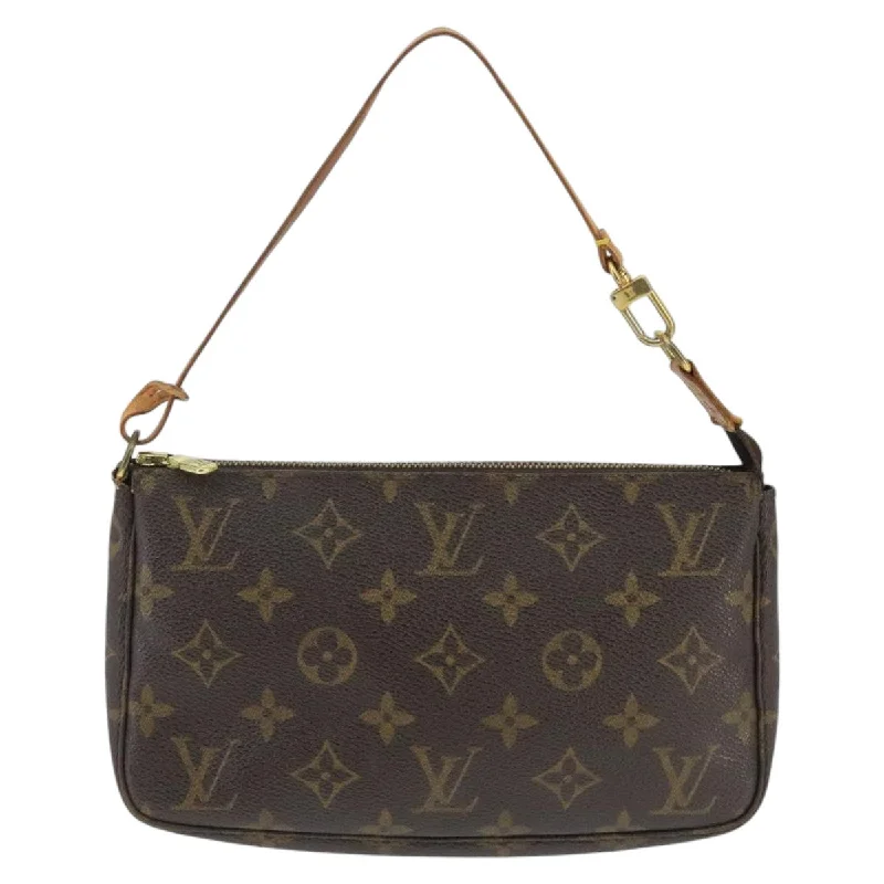 Handle bags with padded handles for comfort -Louis Vuitton Pochette Accessoire  Canvas Clutch Bag (Pre-Owned)