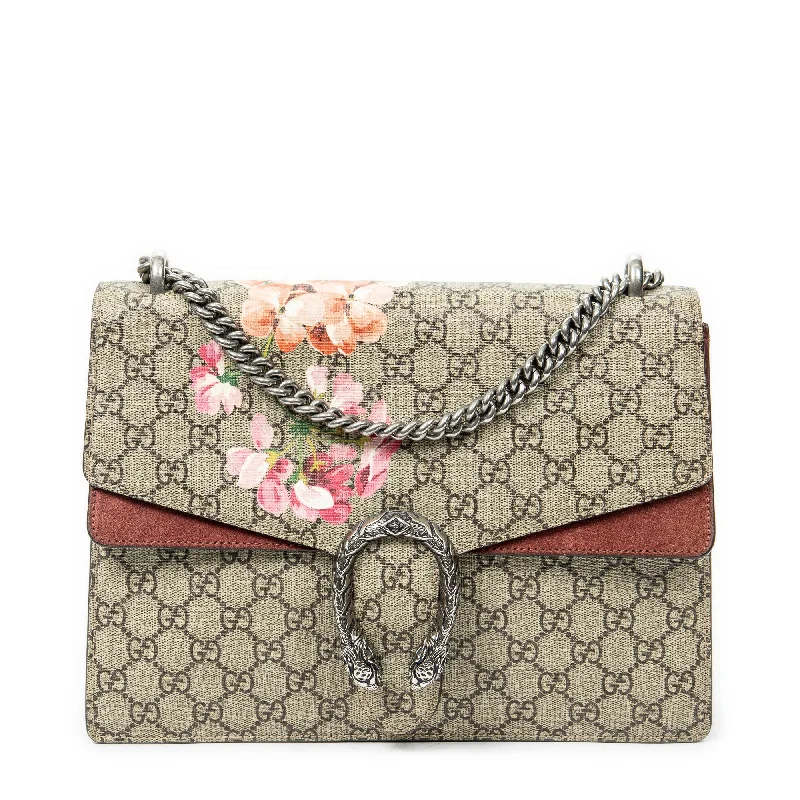 Handle bags with contrast stitching for detail -Medium Floral Dionysus Chain Crossbody