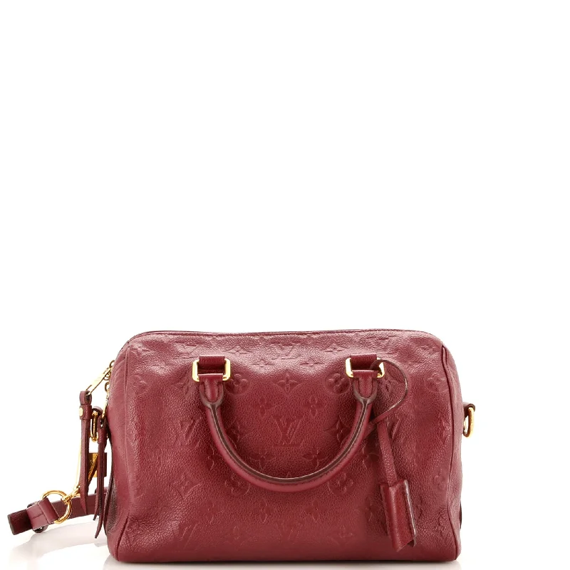 Handle bags with structured shapes for class -Speedy Bandouliere Bag Monogram Empreinte Leather 25