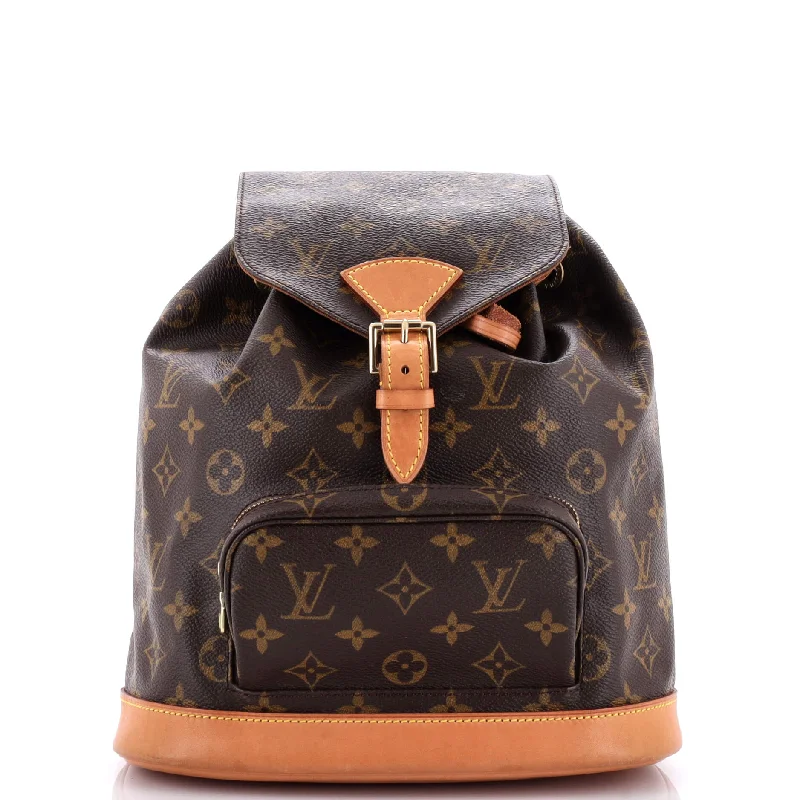 Handle bags with bold checks for trend -Vintage Montsouris Backpack Monogram Canvas MM