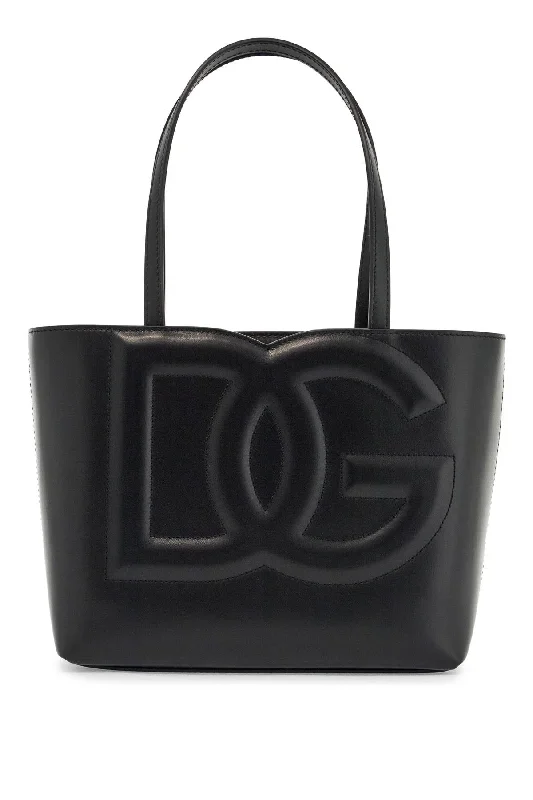 Durable handle bags for heavy-duty everyday use -Dolce & Gabbana Women's  Smooth Calfskin Rectangular Shopping Bag