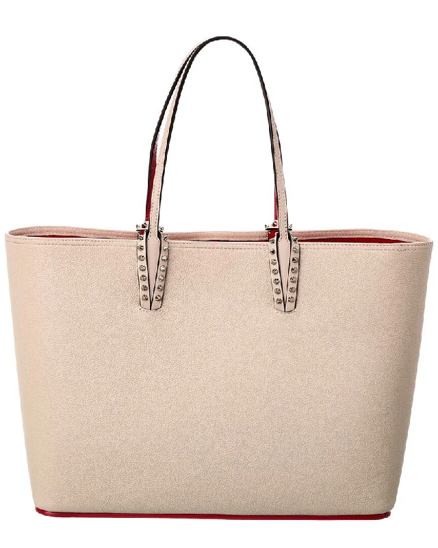 Handle bags with waterproof lining for protection -Christian Louboutin Cabata Leather Tote