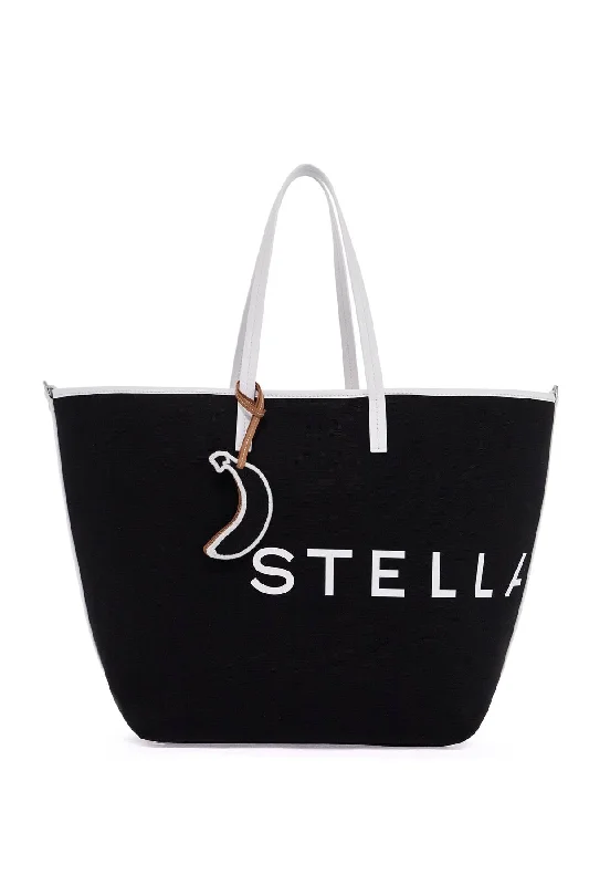 Handle bags with sleek black for elegance -Stella Mccartney Women's Bananatex Tote