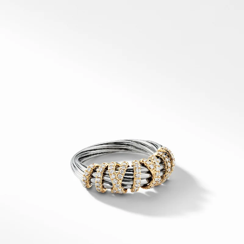 Rings with shield-shaped stones for boldness -Helena Ring with Diamonds and 18K Gold, 8mm, Size 8