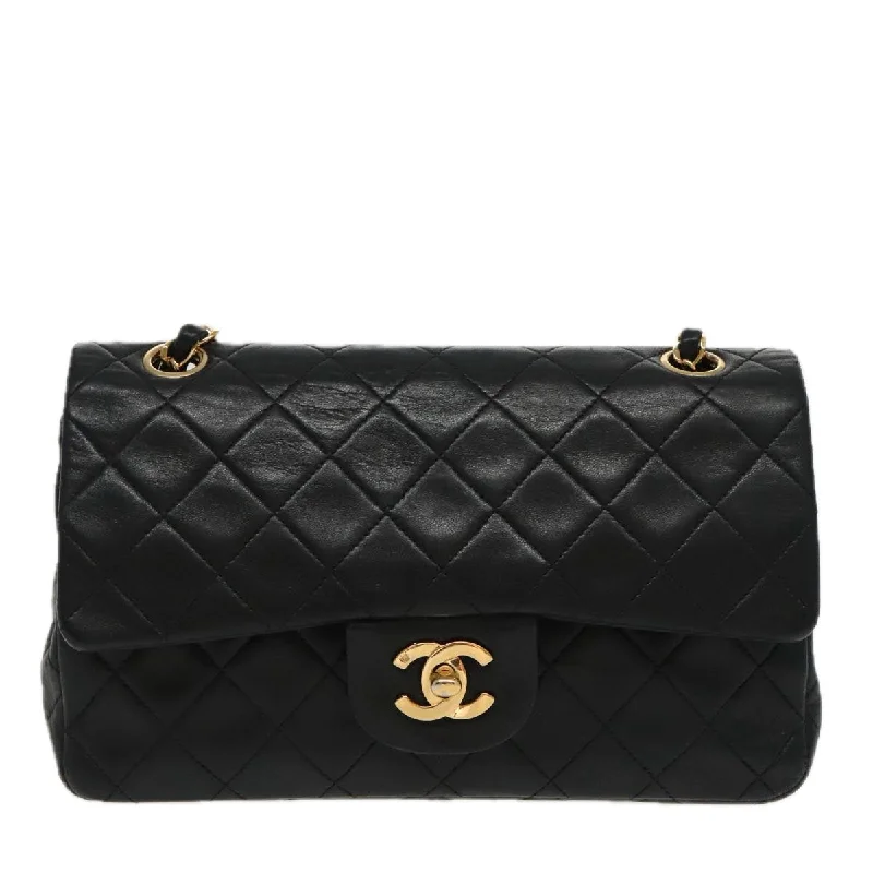 Handle bags with sleek black for elegance -Chanel Timeless  Leather Shoulder Bag (Pre-Owned)