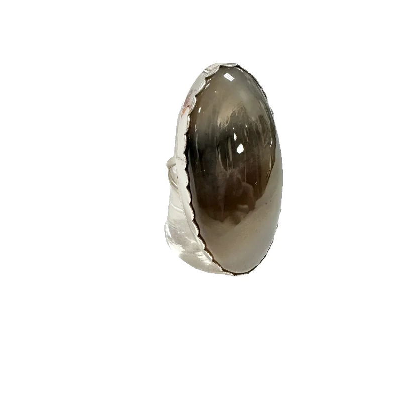 Rings with tiger eye for warm tones -Ring Sterling Silver Size: 9