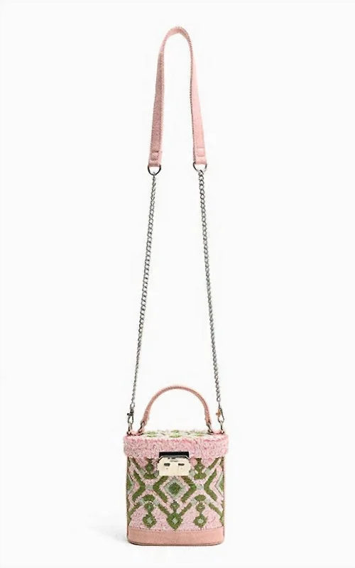 Handle bags with spacious pockets for travel -Women's Muse Embellished Handheld Bag In Pink