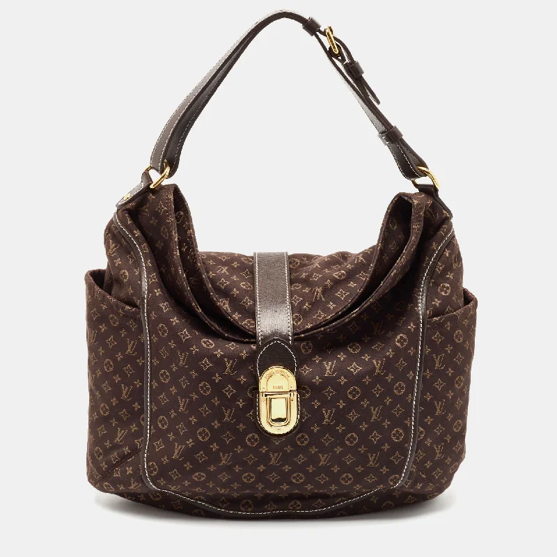 Handle bags with chevron designs for trend -Louis Vuitton Fusain Monogram Idylle Canvas Romance Bag