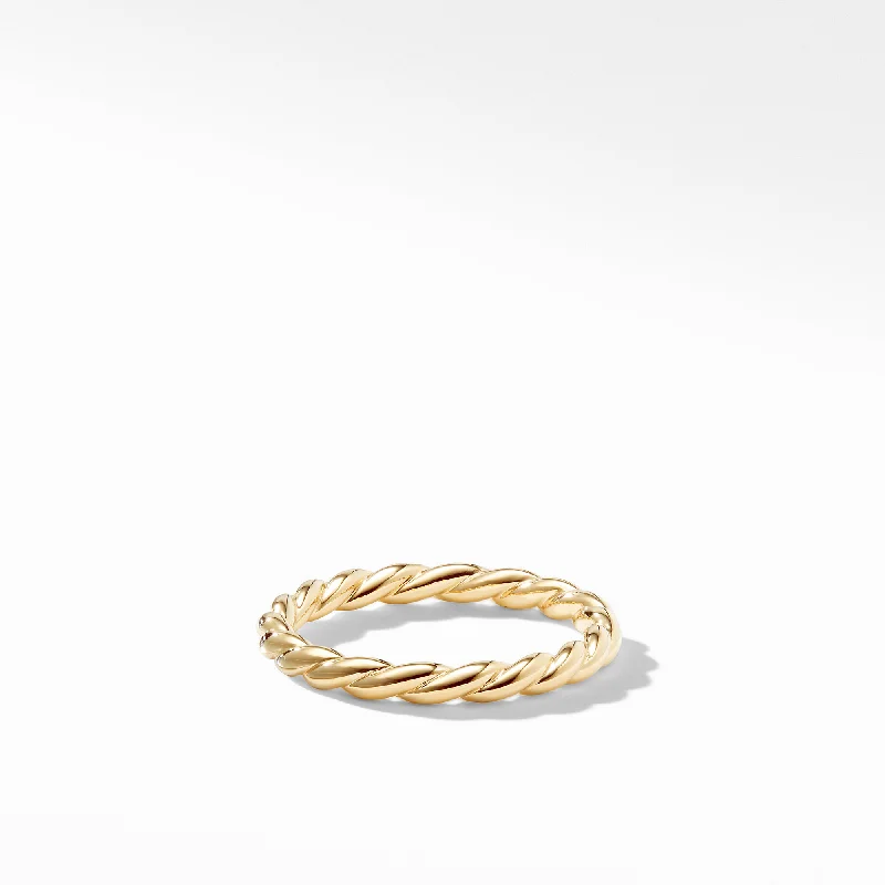 Rings with starburst topaz for radiant beauty -David Yurman   Ring in 18-Karat Yellow Gold