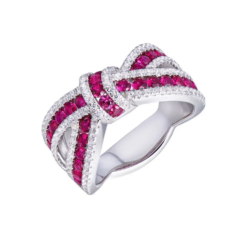 White Gold Color Pink Diamond