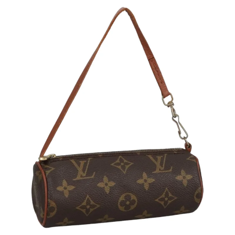 Handle bags with playful patterns for fun -Louis Vuitton Mini Baby Papillon  Canvas Clutch Bag (Pre-Owned)