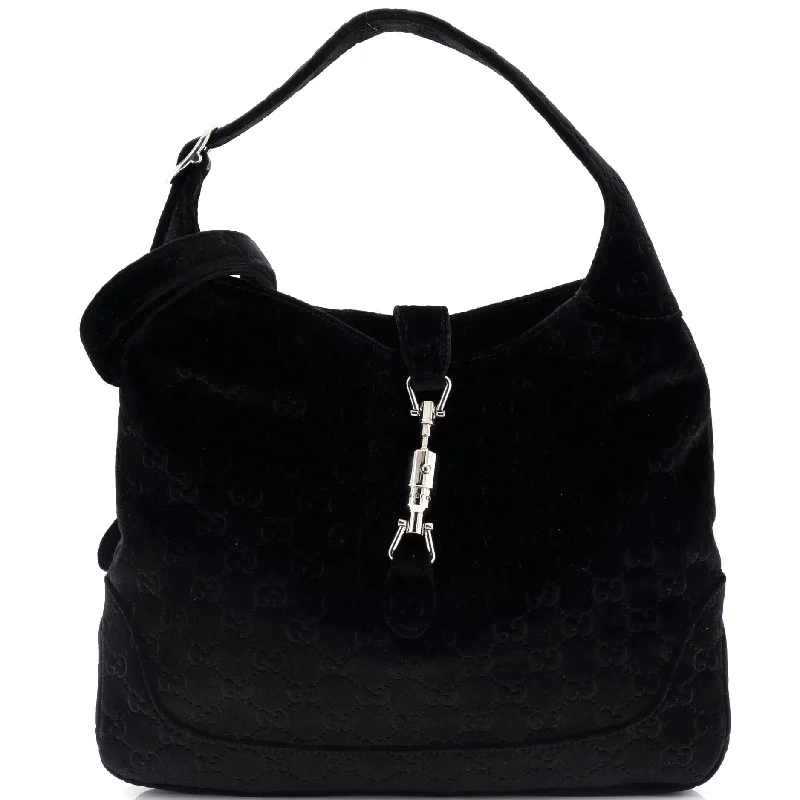 Handle bags with neutral leather for elegance -Jackie 1961 Hobo GG Velvet Large