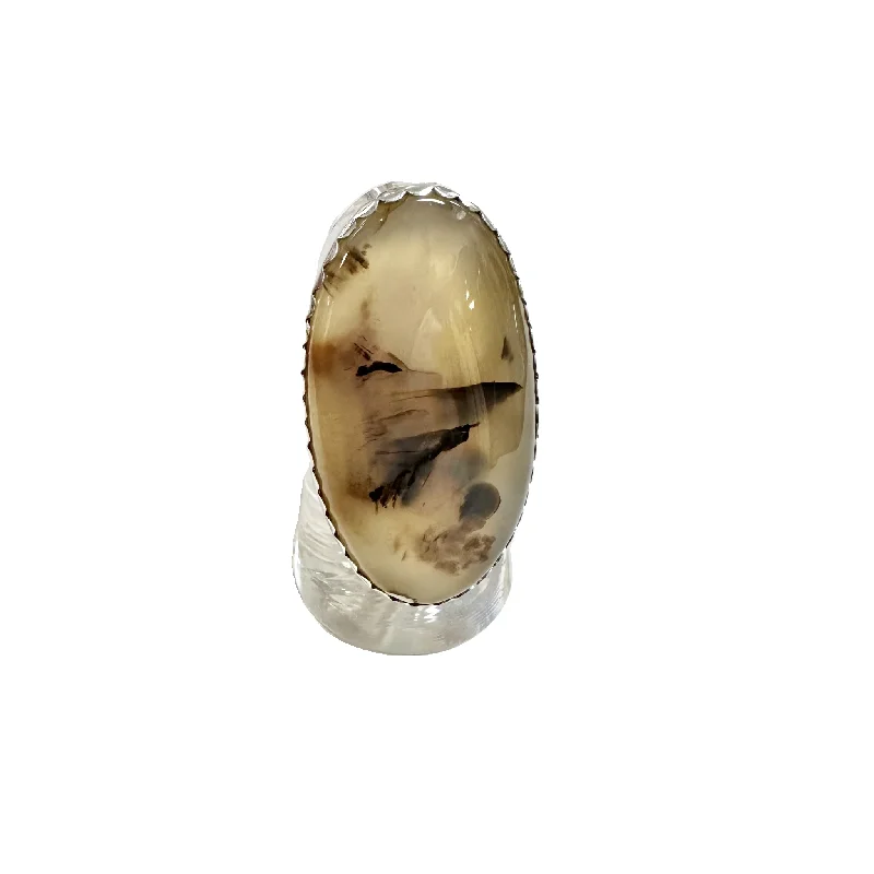 Chunky rings with hammered gold band texture -Ring Sterling Silver , Size: 7.5