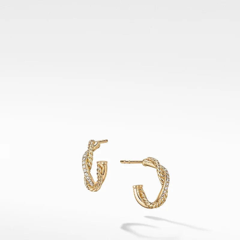 Rings with hematite for sleek metallic sheen -David Yurman   Earring in 18-Karat Yellow Gold