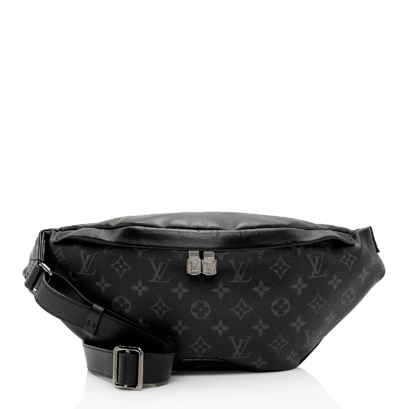 Handle bags with holiday themes for festivities -Louis Vuitton Monogram Eclipse Discovery MM Bumbag