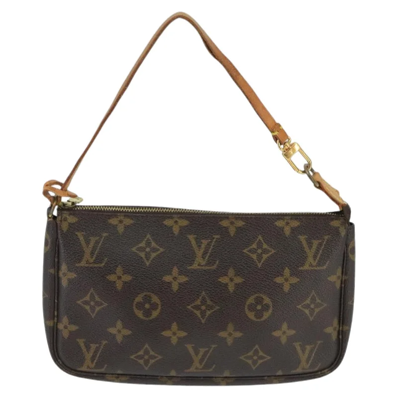 Handle bags with animal prints for flair -Louis Vuitton Pochette Accessoire  Canvas Clutch Bag (Pre-Owned)