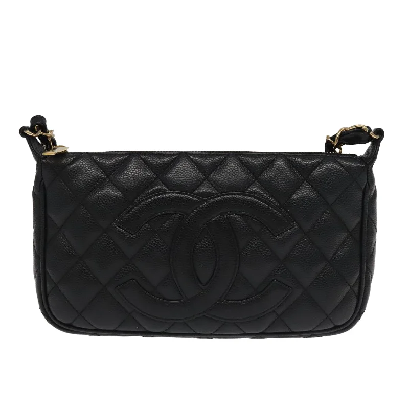 Handle bags with soft fabric for comfort -Chanel Cc  Leather Shoulder Bag (Pre-Owned)