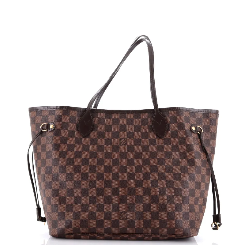 Handle bags with padded handles for comfort -Neverfull NM Tote Damier MM