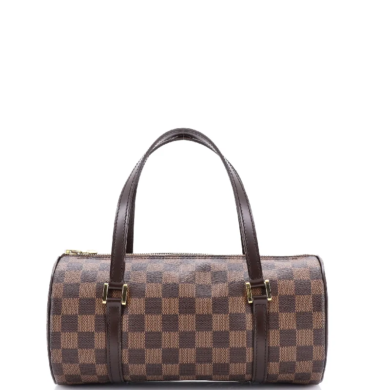 Handle bags with quilted leather for luxury -Papillon Handbag Damier 26