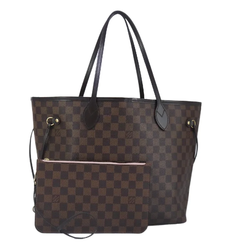 Handle bags with double handles for strength -Louis Vuitton Neverfull Mm  Canvas Tote Bag (Pre-Owned)