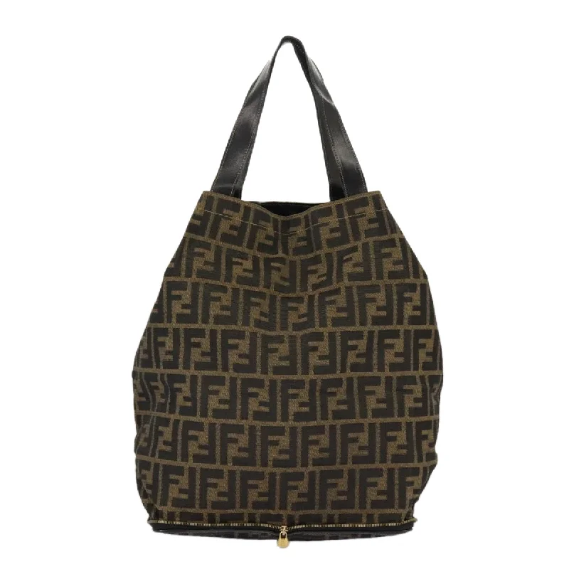 Handle bags with reinforced stitching for durability -Fendi  Canvas Tote Bag (Pre-Owned)