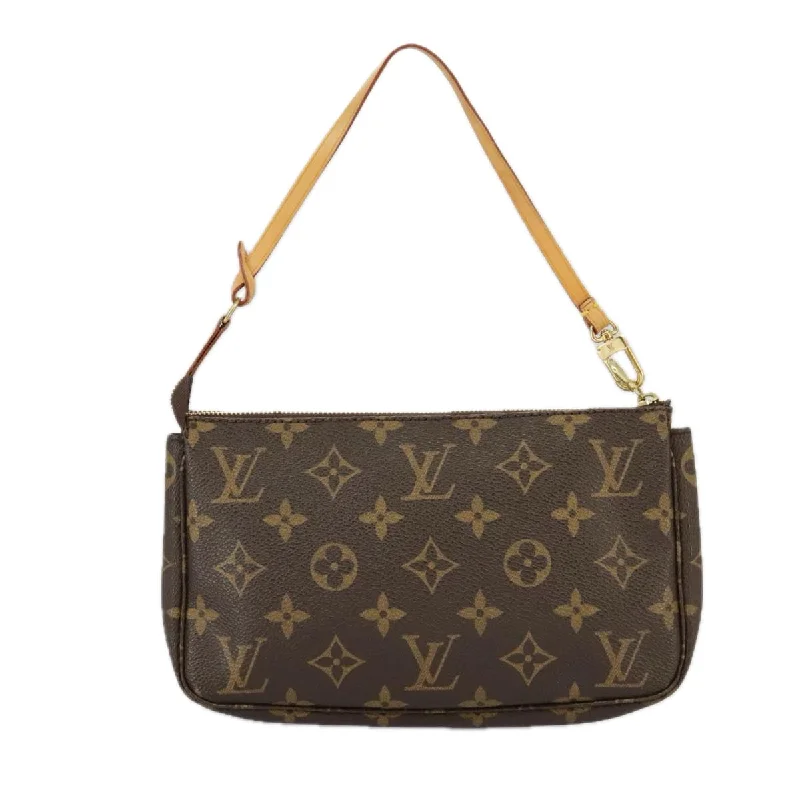 Small handle bags perfect for quick trips -Louis Vuitton Pochette Accessoire  Canvas Clutch Bag (Pre-Owned)