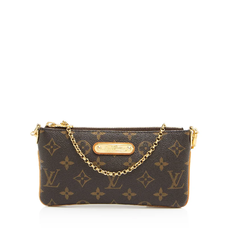 Handle bags with artistic prints for creativity -Louis Vuitton Monogram Canvas Milla MM Pochette