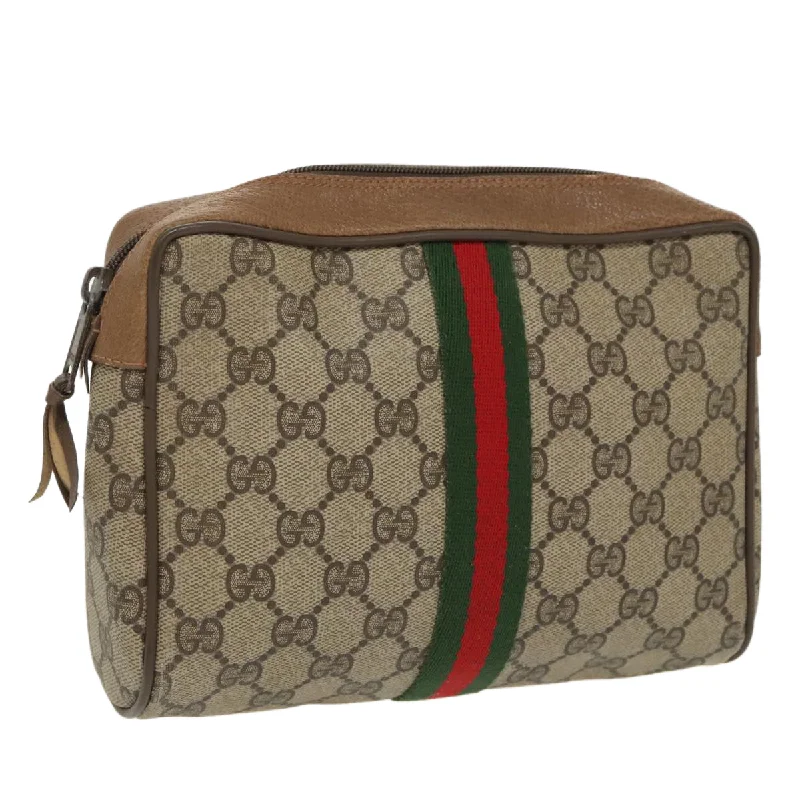 Handle bags with sleek zippers for closure -Gucci  Canvas Clutch Bag (Pre-Owned)