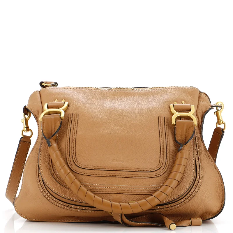 Handle bags with durable hemp for sustainability -Marcie Satchel Leather Medium