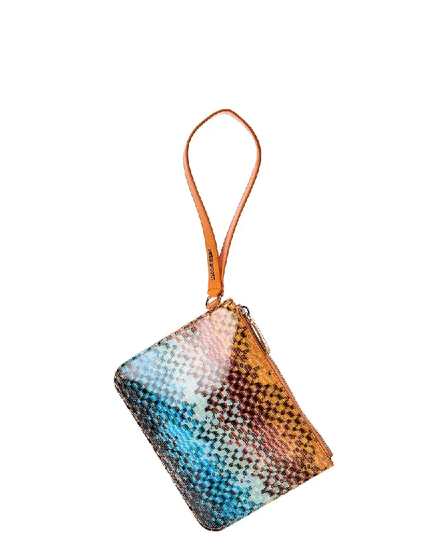 Handle bags with soft linings for protection -Missoni Vinyl Pochette