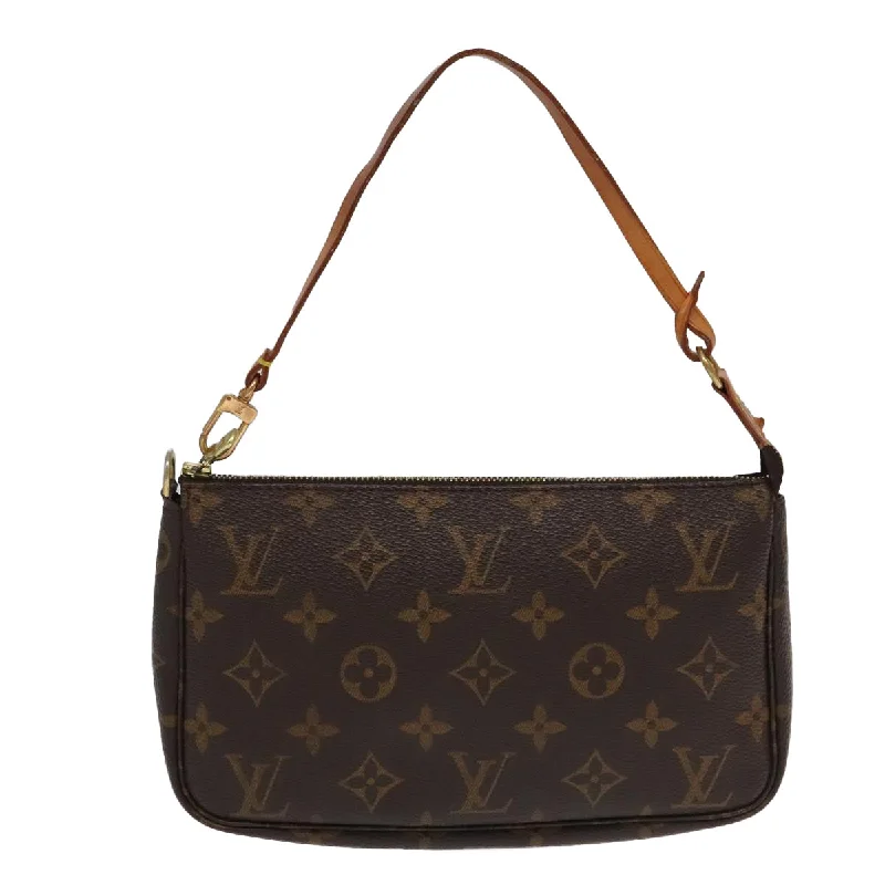 Handle bags with abstract art for uniqueness -Louis Vuitton Pochette Accessoire  Canvas Clutch Bag (Pre-Owned)