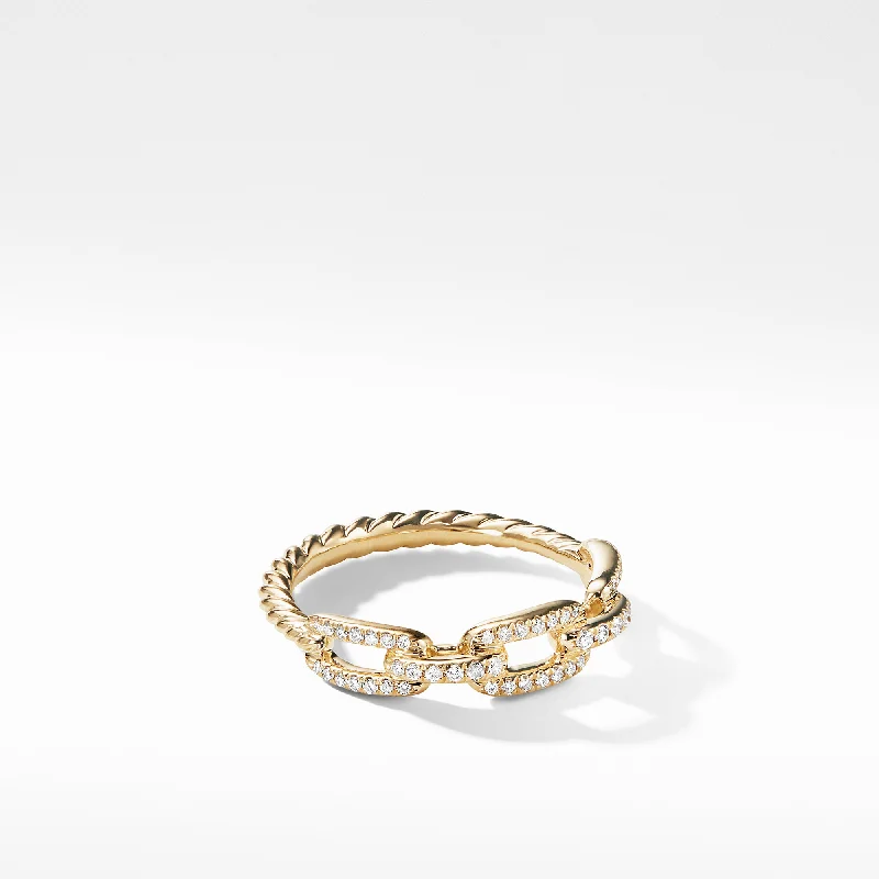 Rings with knot motifs for symbolic love -David Yurman   Ring in 18-Karat Yellow Gold