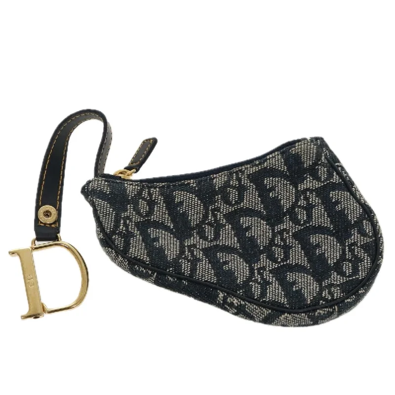 Handle bags with thick handles for support -Dior Saddle  Canvas Clutch Bag (Pre-Owned)