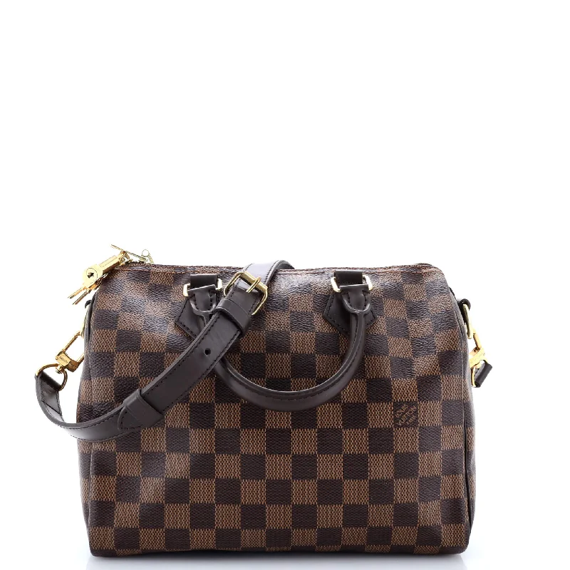 Handle bags with elegant gold-tone hardware -Speedy Bandouliere Bag Damier 25