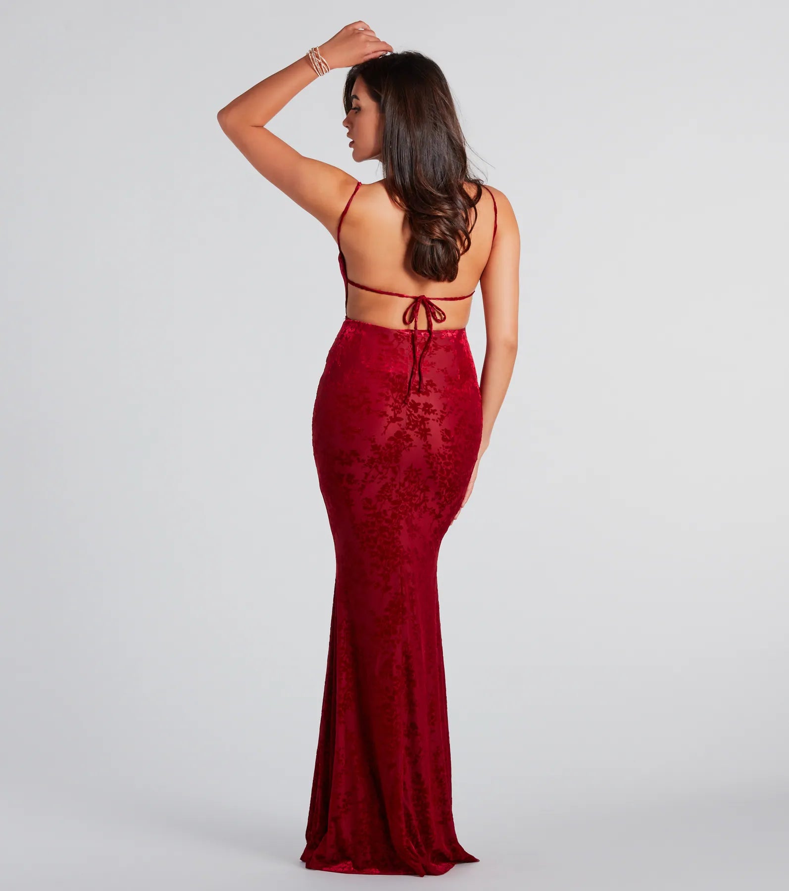 Casual Dresses for Everyday -Daniela Velvet Open Back Mermaid Dress