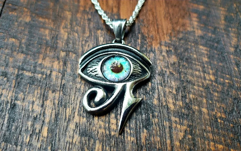 Beautiful necklaces and pendants with butterfly motifs for a whimsical style-Egyptian Eye of Horus Necklace