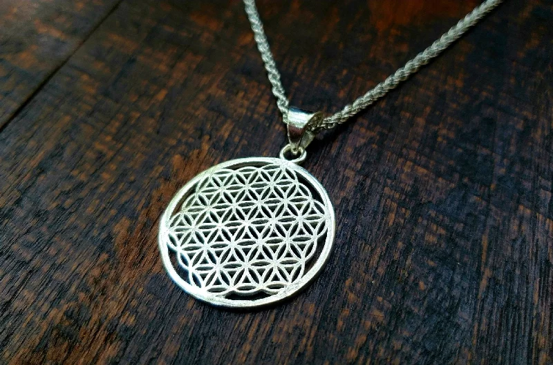 Stunning necklaces and pendants with birthstone pendants for a personal touch-Flower of Life Pendant Necklace