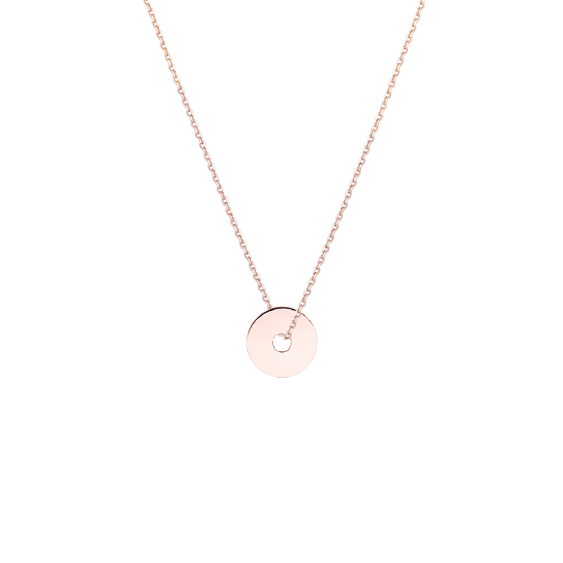 Stunning necklaces and pendants with birthstone pendants for a personal touch-Necklace EMPTY DISC 8mm