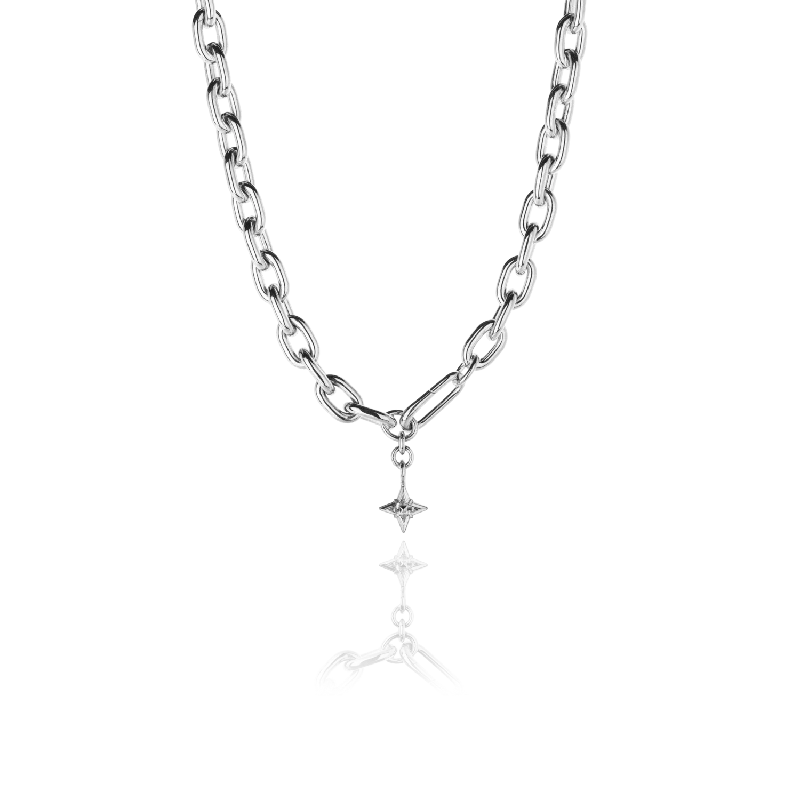 Stylish necklaces and pendants with diamonds for a glamorous and elegant look-Necklace SHAY Men