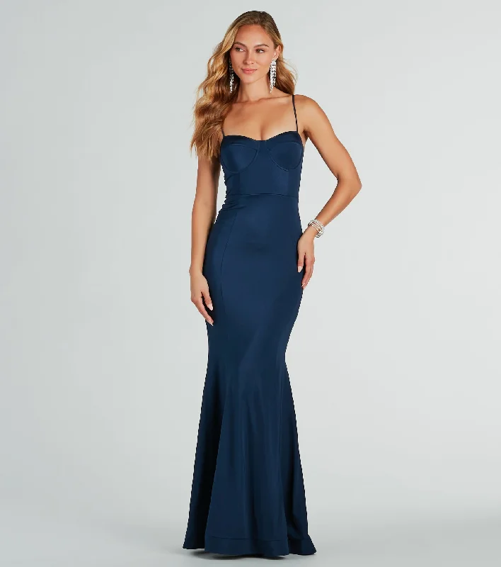 Mother's Day Dresses for Gift -Kiele Formal Bustier Mermaid Long Dress