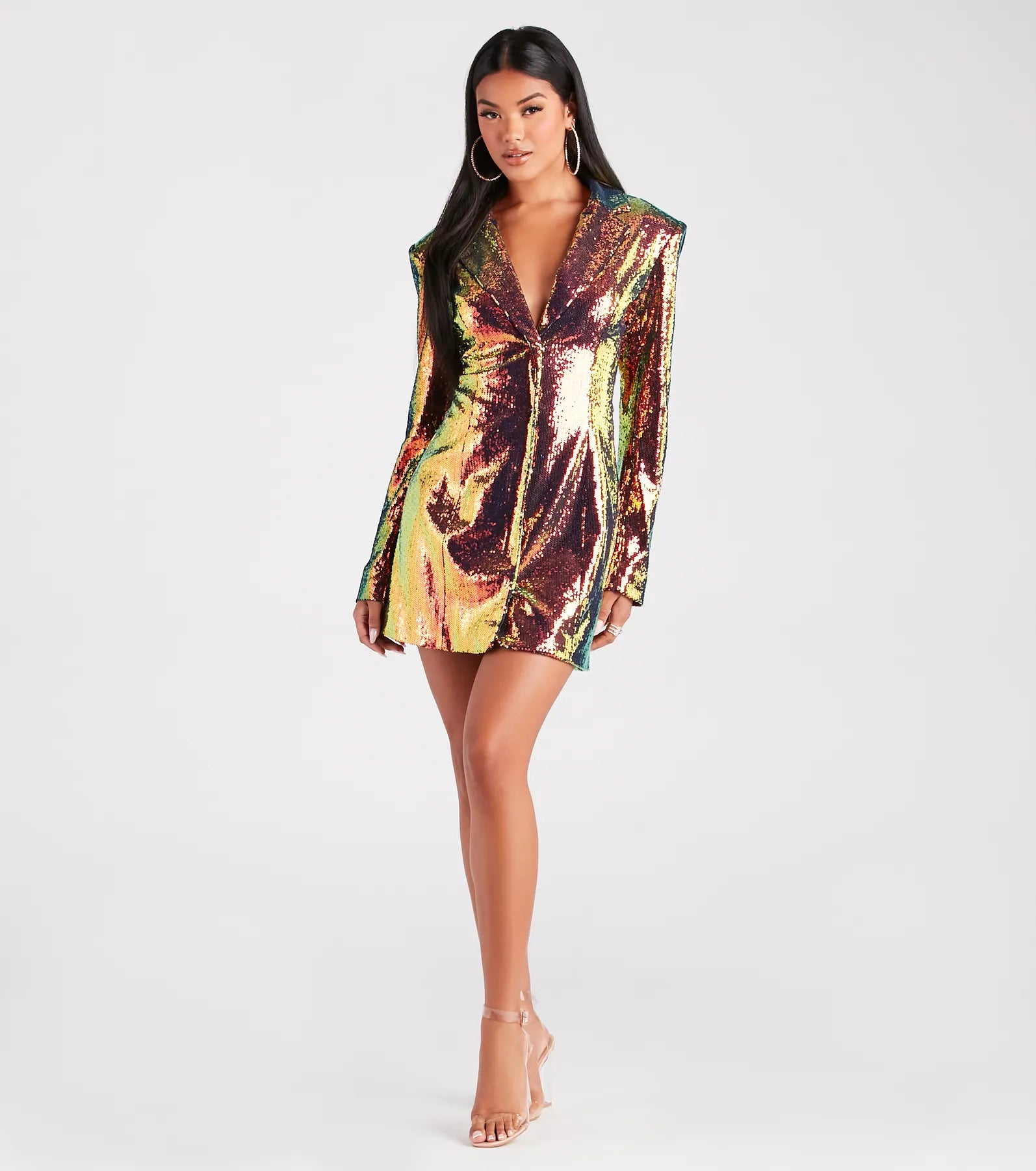 Anniversary Dresses for Special -Kristina Sequin Blazer Mini Party Dress