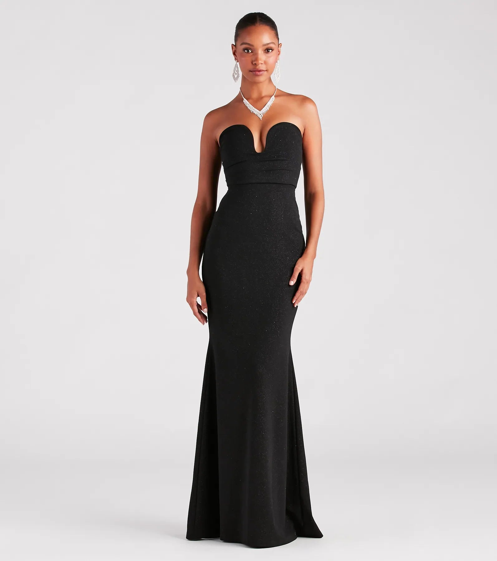 A-line Dresses for Flattering -Laura Formal Glitter Mermaid Long Dress