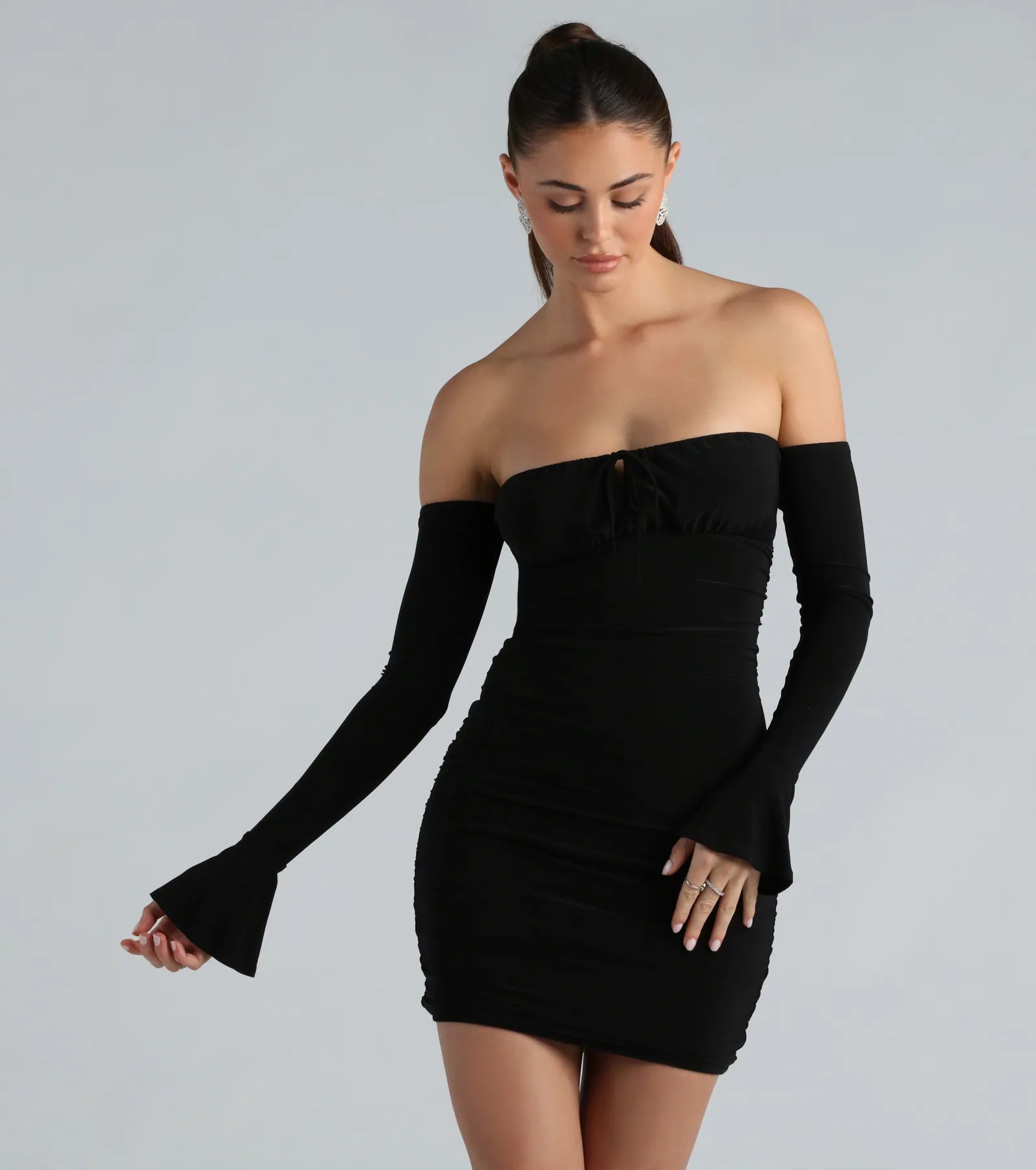 Contemporary Dresses for Fashion -Make It Sexy Off-The-Shoulder Mini Dress