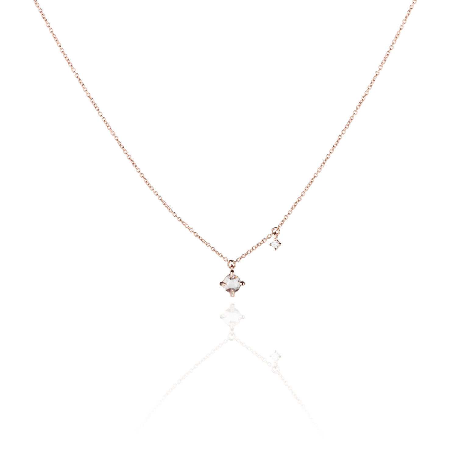 Beautiful necklaces and pendants with layered chains for a fashionable, chic look-Necklace LEONA PETITE