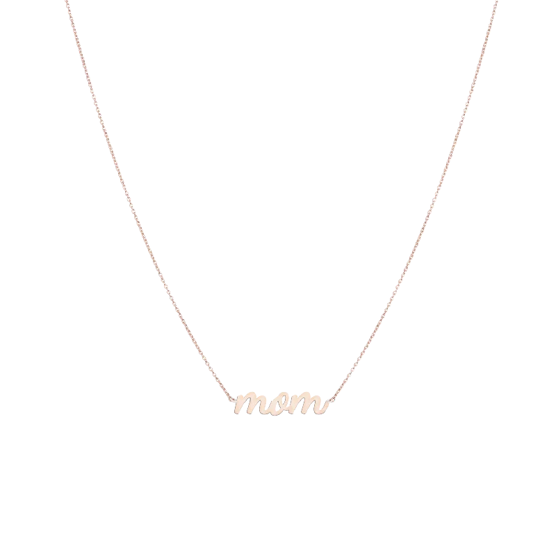 Necklaces and pendants with custom engravings for a personal, meaningful gift-Necklace MOM large