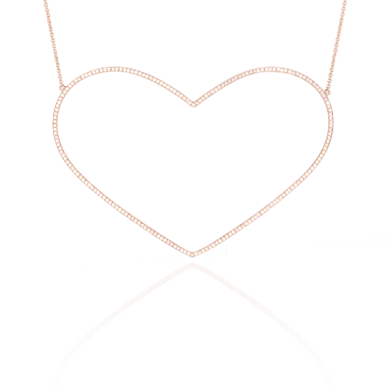 Best necklaces and pendants with rose gold for a warm and romantic appeal-Necklace VALENTINA 62mm