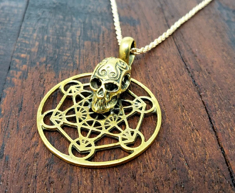 Necklaces and pendants with love knot designs for a romantic, meaningful symbol-Sacred Skull Necklace