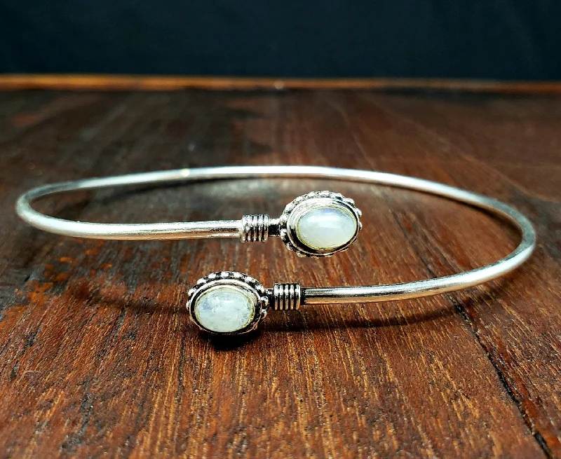 Necklaces and pendants with ocean-inspired designs for a refreshing, beachy feel-Simple Moonstone Arm Cuff